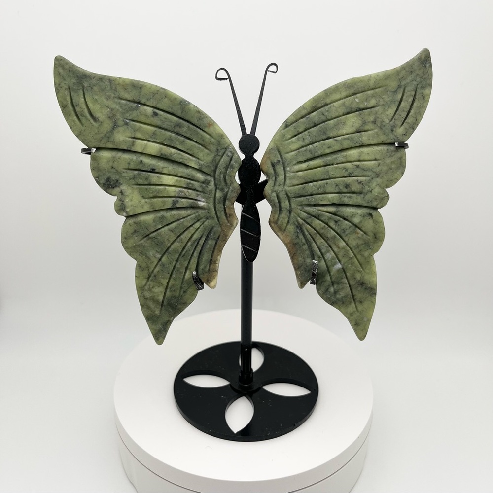 Jade Wings on Stand